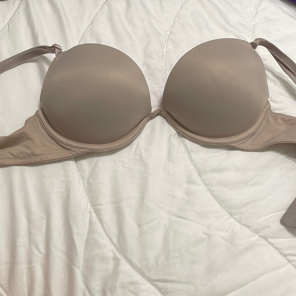 34B tan push up bra from pink